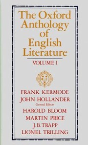 Cover of: The Oxford Anthology Of American Literature Volume I The Middle Ages Through The Eighteen Century by 