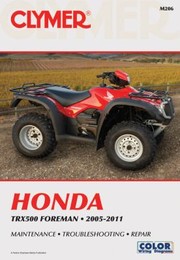 Cover of: Honda Trx500 Foreman 20052011 by 