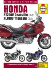 Cover of: Honda Ntv700v Deauvile Xl700v Transalp Service Repair Manual