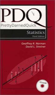 Cover of: PDQ statistics by Geoffrey R. Norman