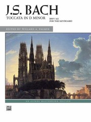 Cover of: Toccata in D Minor
            
                Alfred Masterwork Edition