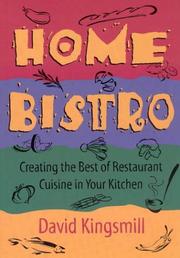 Front cover of The HOME BISTRO by David Kingsmill