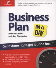 Cover of: Business Plan In A Day Get It Done Right Get It Done Fast