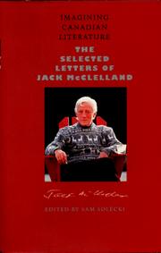 Cover of: Imagining Canadian literature by Jack McClelland