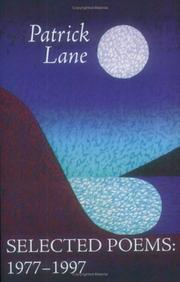 Cover of: Selected Poems by Patrick Lane