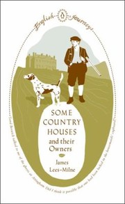 Cover of: Some Country Houses And Their Owners