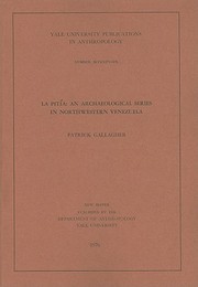 Cover of: La Pitia
            
                Yale University Publications in Anthropology