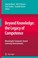 Cover of: Beyond Knowledge The Legacy Of Competence Meaningful Computerbased Learning Environments