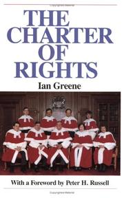 Cover of: The Charter of Rights