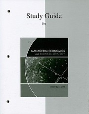 Cover of: Study Guide For Use With Managerial Economics And Business Strategy