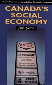 Cover of: Canada's social economy: co-operatives, non-profits, and other community enterprises