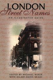 Cover of: London Street Names