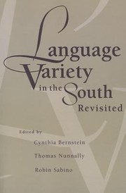 Cover of: Language Variety In The South Revisited