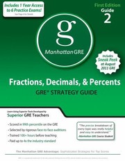 Cover of: Fractions Decimals Percents Gre Math Preparation Guide