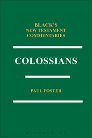 Cover of: Colossians Bntc