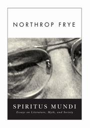 Cover of: Spiritus Mundi by Northrop Frye