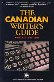 Cover of: The Canadian Writer's Guide by 