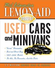 Cover of: Lemon-Aid Used Cars and Minivans 2006/07 (Lemon Aid Used Cars) by Phil Edmonston