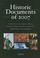 Cover of: Historic Documents Of 2007 Includes Cumulative Index 20032007
