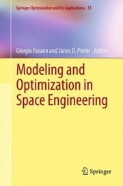 Cover of: Modeling And Optimization In Space Engineering