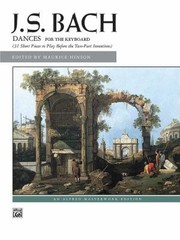 Cover of: Bach  Dances of J S Bach
            
                Alfred Masterwork Edition