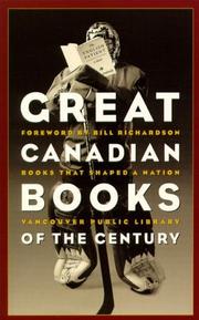 Cover of: Great Canadian books of the century | 