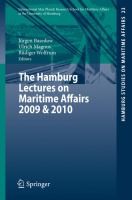 Cover of: The Hamburg Lectures On Maritime Affairs 2009 2010