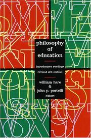 Cover of: Philosophy of Education | 