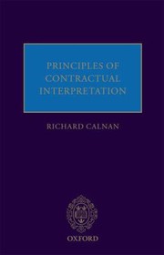 Cover of: Principles Of Contractual Interpretation by 