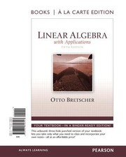 Cover of: Linear Algebra With Applications Books A La Carte