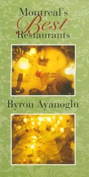 Cover of Montreal's Best Restaurants