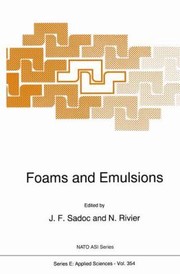 Cover of: Foams And Emulsions by 