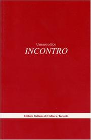 Cover of: Incontro =: Encounter = Rencontre