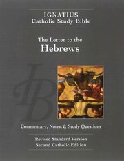 Cover of: The Letter To The Hebrews by 