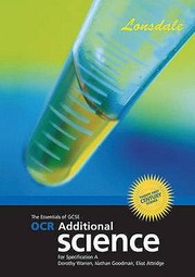 Cover of: The Essentials Of Gcse Ocr Additional Science For Specification A