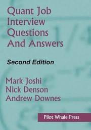 Cover of: Quant Job Interview Questions And Answers by 