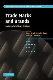 Cover of: Trade Marks And Brands An Interdisciplinary Critique by 