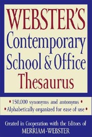 Cover of: Websters Contemporary School Office Thesaurus by 