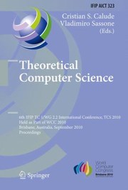 Cover of: Theoretical Computer Science 6th Ifip Tc 1 Wg 22 International Conference Proceedings by 
