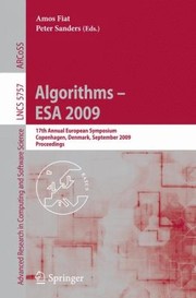 Cover of: Algorithms Esa 2009 17th Annual European Symposium Copenhagen Denmark September 79 Proceedings by 
