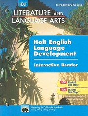 Cover of: Literature And Language Arts English Language Development Interactive Reader Grade 6 Holt Literature And Language Arts California