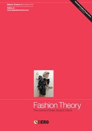 Cover of: Fashion Theory Volume 13 Issue 4 The Journal Of Dress Body And Culture