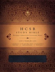 Cover of: Holy Bible Hcsb Black Study