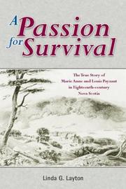 Cover of: A Passion for Survival by Linda G. Layton