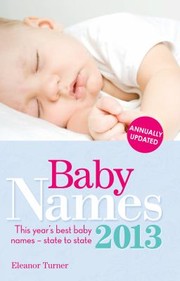 Cover of: Baby Names 2013