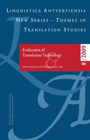 Cover of: Evaluation Of Translation Technology by 