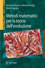 Cover of: Metodi Matematici Per La Teoria Dellevoluzione