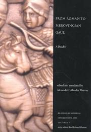 Cover of: From Roman to Merovingian Gaul: A Reader (Readings in Medieval Civilizations and Cultures)