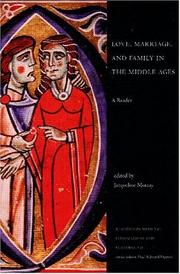 Cover of: Love, marriage, and family in the Middle Ages: a reader