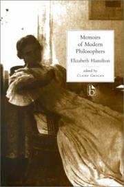 Memoirs of modern philosophers by Elizabeth Hamilton